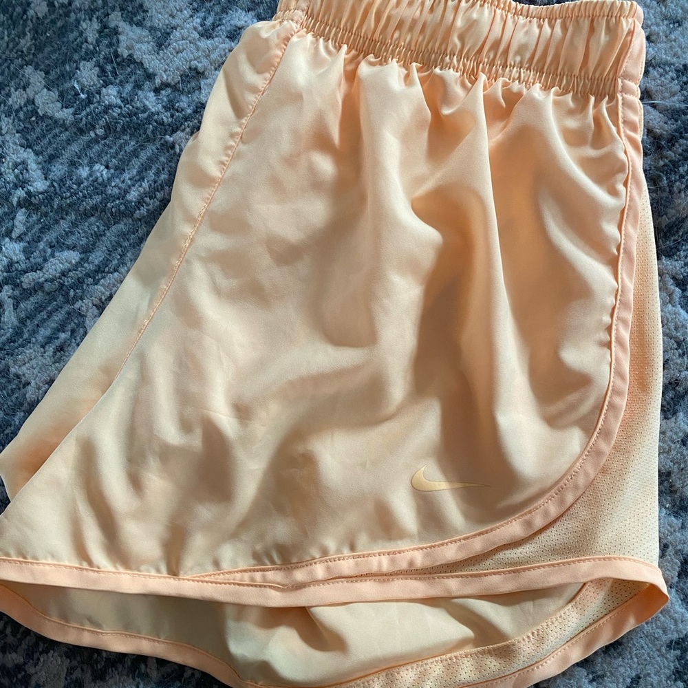 Nike Tempo Running shorts. Solid orange